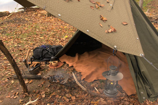 天然エゾ鹿革のラグマット